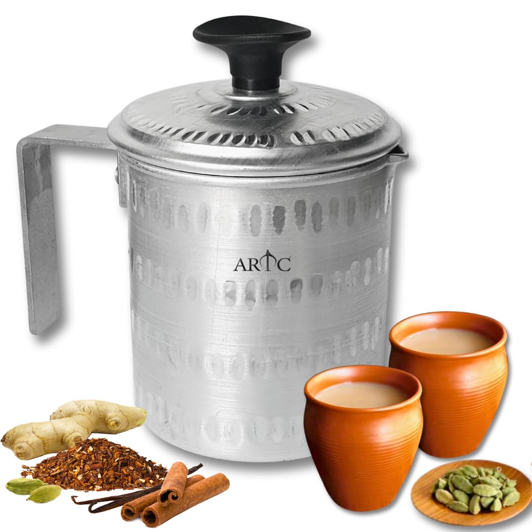 Aluminium Karak Chai Tea, Arabic Qhawa Boiler Jug 2Ltr