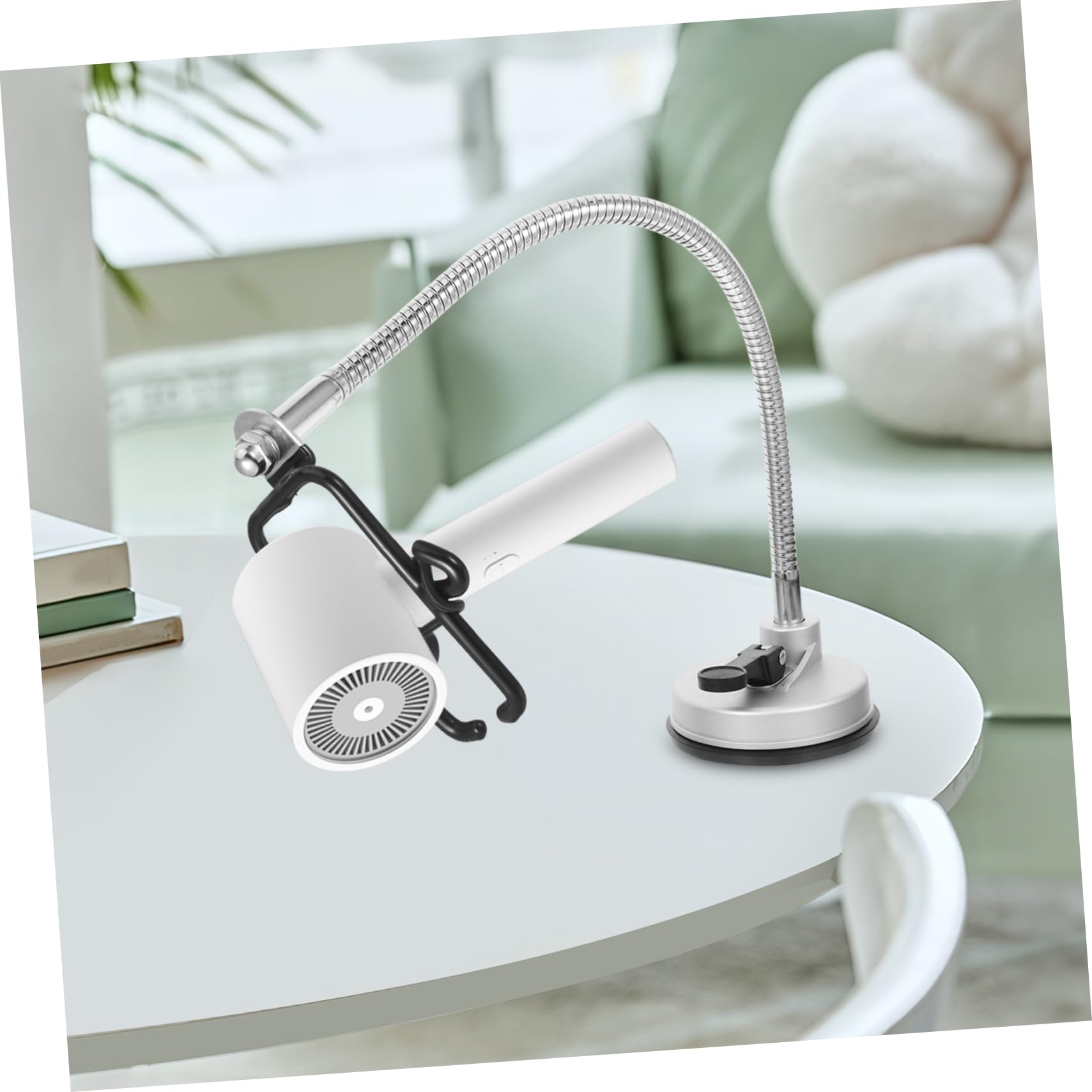 Gatuida Soporte para Secador de Pelo con Ventosa Soporte de Escritorio sin Taladrar Organizador Ajustable Inoxidable para Baño y Salón Base Antideslizante de Usar y