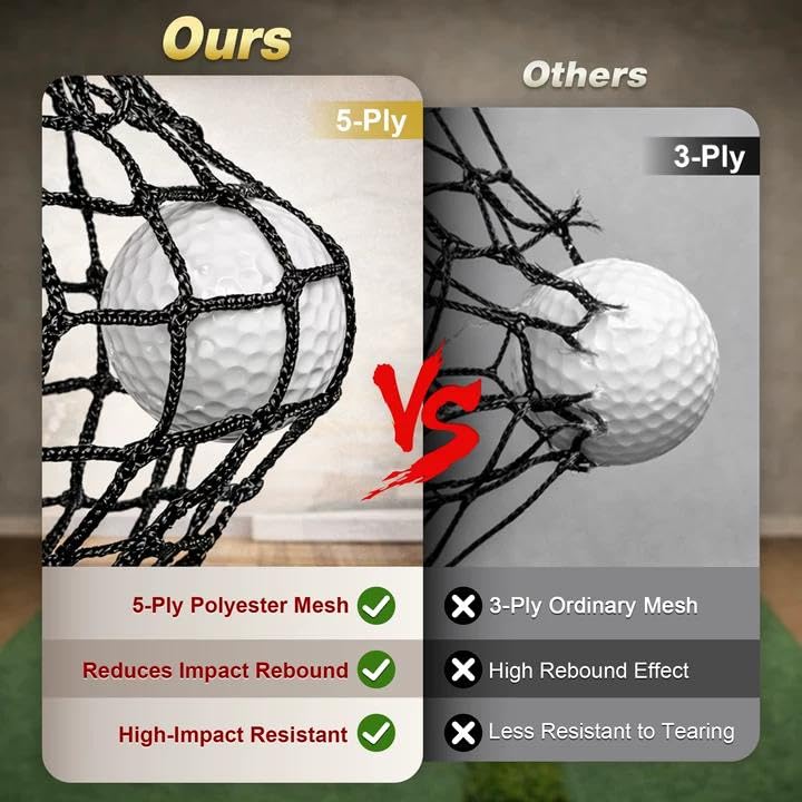 DHUAFDD 10x8ft Golf Simulator Cage
