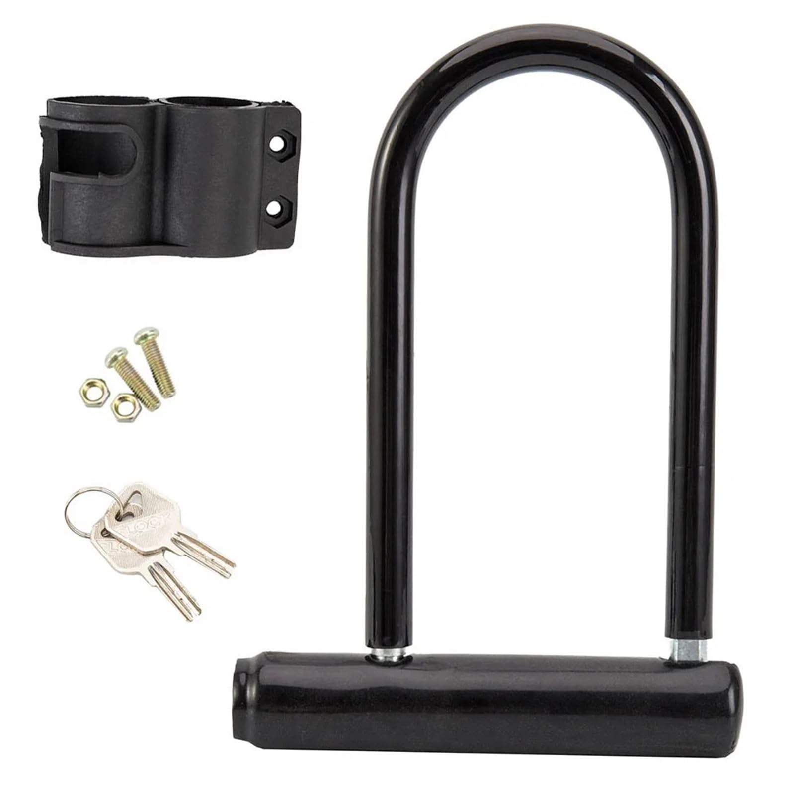 Motorcycle Handlebar Lock U Lock Portables Wheel with Key Anti-Theft Safety Motorcycle Motorbike Lock Security(2 Set)