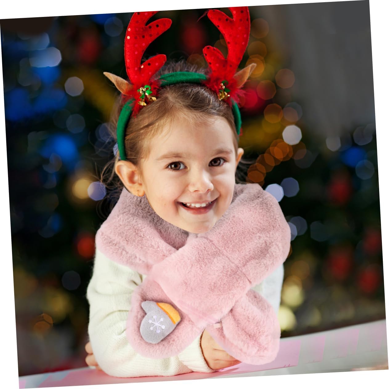 Didiseaon Soft Cozy Boys and Girls Winter Scarf Plush Warmer for Christmas Baby Scarf