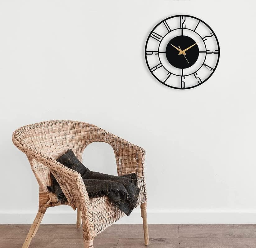 Image of Home Decoration European Peacock Analog Wall Clock Crystal Luxury Living Room Creative Personality Art,Metal,Blue,Birds (Style-1, 60CM)