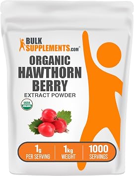 Organic Hawthorn Berry Extract Powder - Hawthorn Berry Supplement - Herbal & Gluten Free, 1g per Serving, 1kg 2.2 lbs Pack of 1