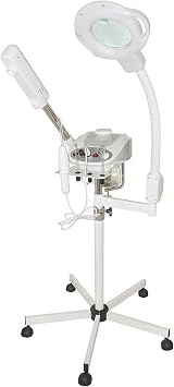 Discount Spa Equipment - 3-in-1 Facial Steamer with High Frequency, 3 Electrodes, 5 Diopter Magnifying Lamp, Silent Timer & Aromatherapy