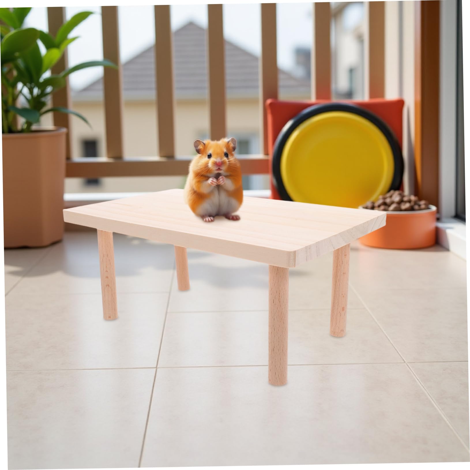 TOYANDONA Hamster Kletterplattform, 2 Stück für Käfig und Erkunden