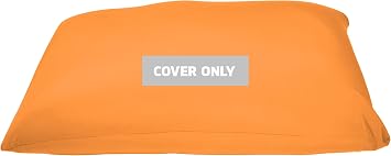 Yogibo Zoola Short Outdoor Bean Bag Replacement Cover, Water Resistant, Removable, Washable,Citrus