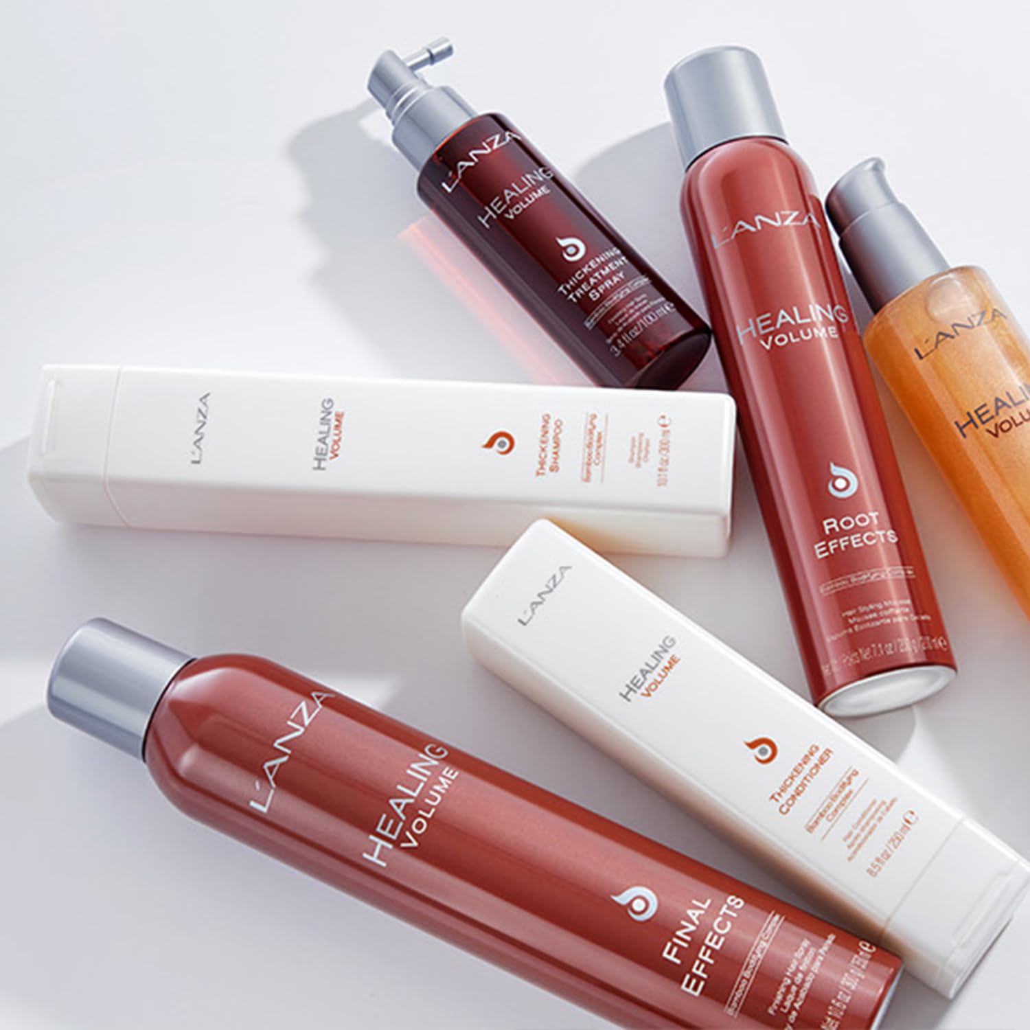 L'ANZA Heilungsvolumen Verdickendes Shampoo (300 ml), Verleiht Feinem und Plattem Haar Glanz, Volumen und Dichte, Reich an Bambus-Bodifying-Komplex und Keratin, Volumen Shampoo (Packung mit 2)