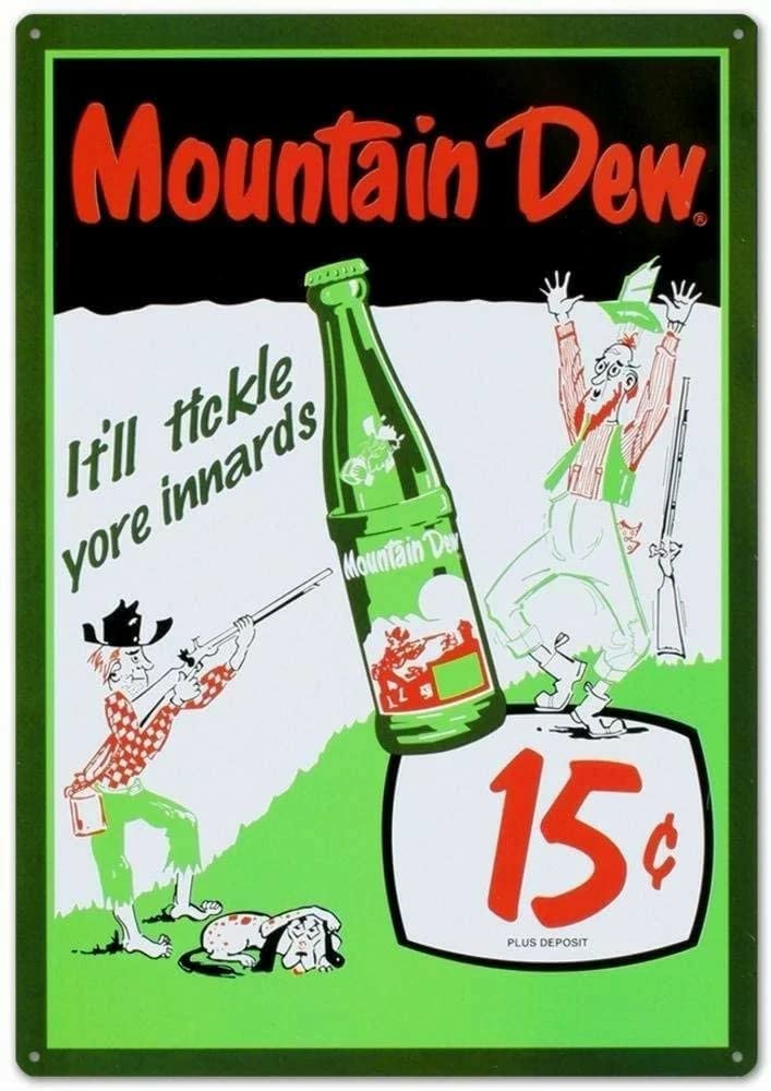 Vintage Ski Soft Drink Tin Sign - Retro Cola Soda Metal Wall Decor 4x11 Inch