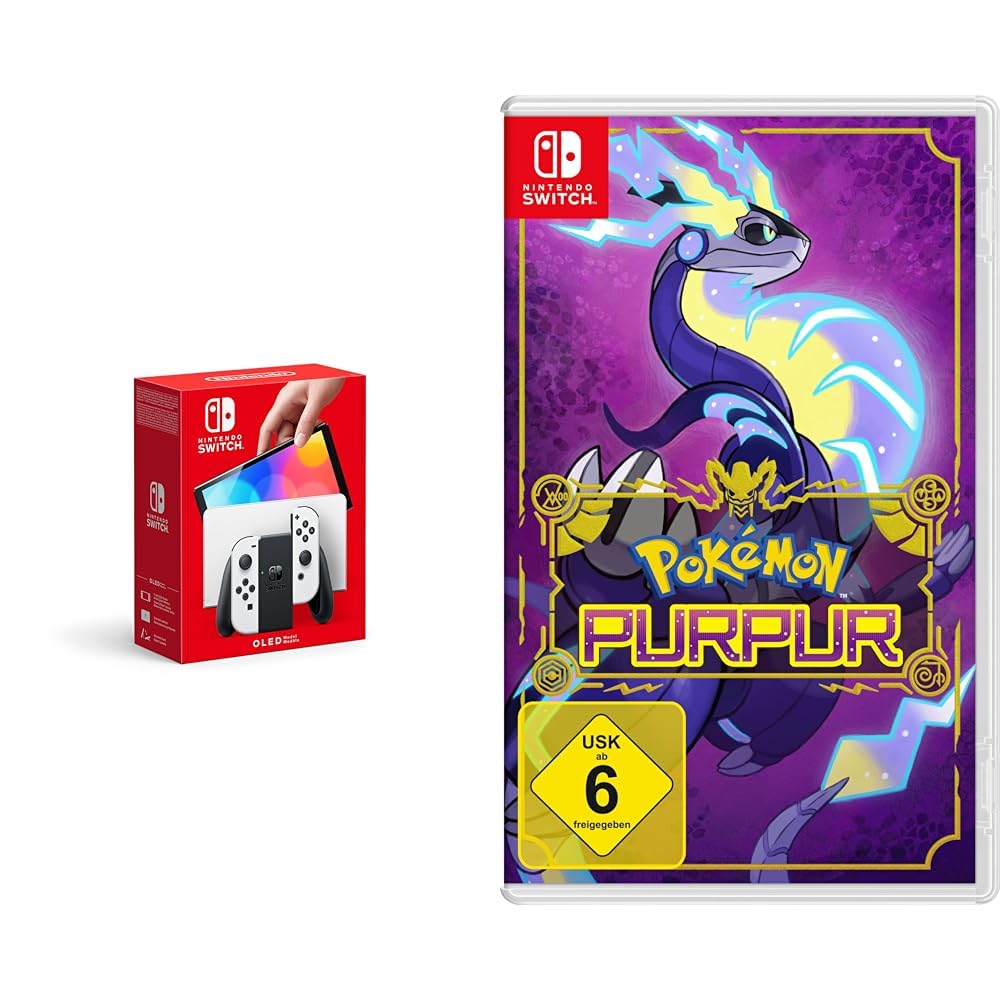 Nintendo Switch OLED-Modell Weiß + Pokémon Purpur
