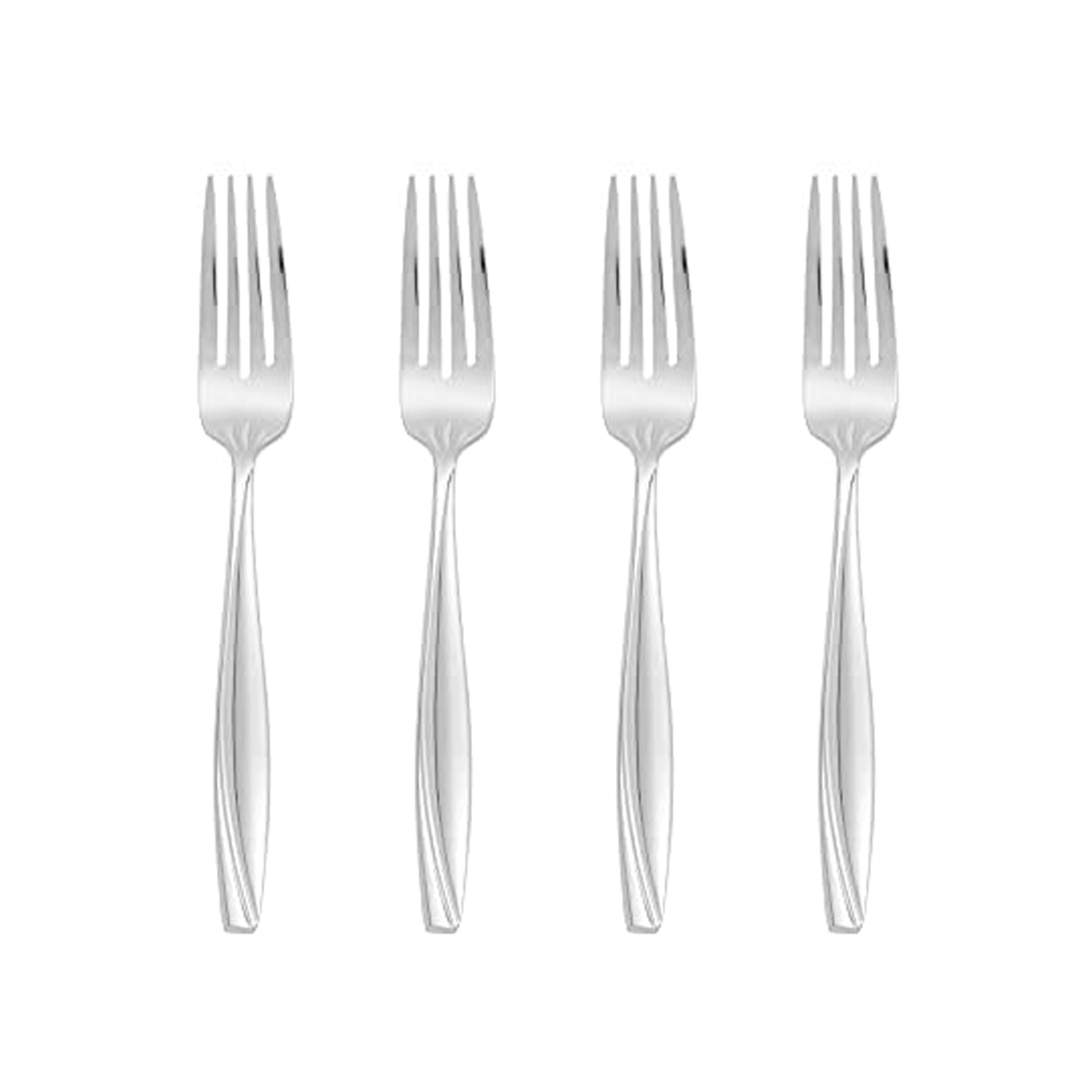 Oneida Camlynn Everyday 4-Piece Salad Fork Set, 18/0 Stainless Steel Flatware, Mirror Finish — Service for 4