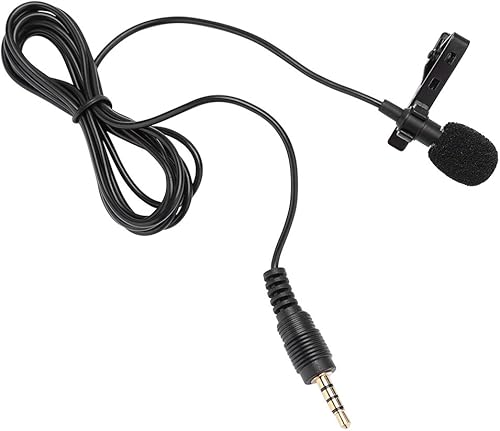 Binyalir Computer Microphone, Wired Microphone Hands Free 3.5Mm Jack for Speeches for Meetings