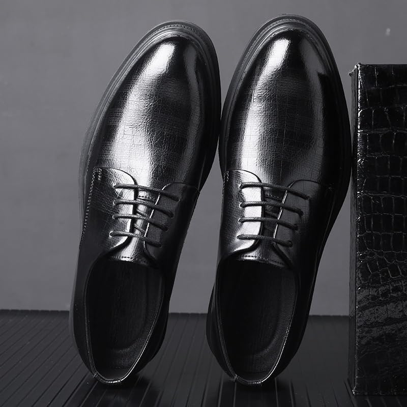 Mens Leather Oxford Shoes Classic Tuxedo Formal Party Wedding Loafers Shoes for Men3