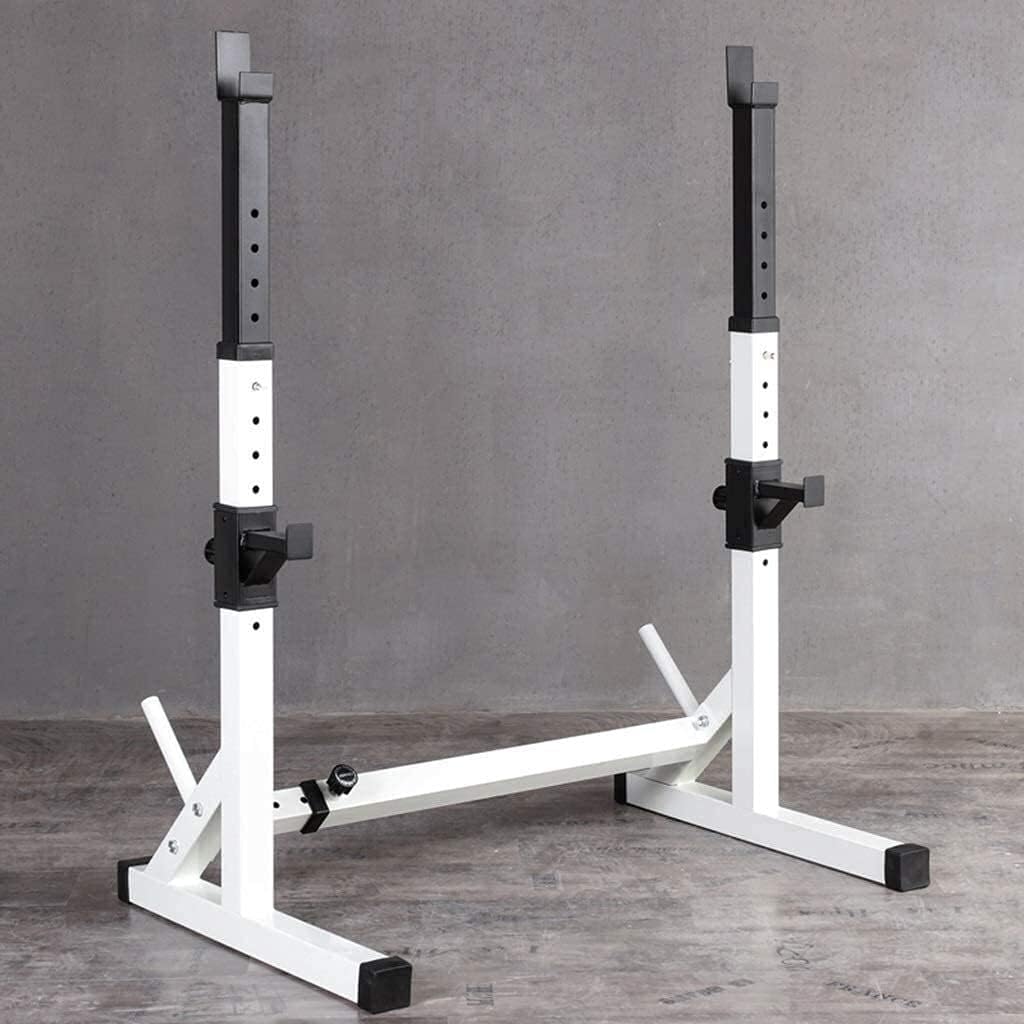 Adjustable Squat Rack Weight Lifting Bench Press Men's Fitness Barbell Rack Multifunctional Shelf Adjustable Bracket Home Indoor Gym Strength Training Stand Squat Rack