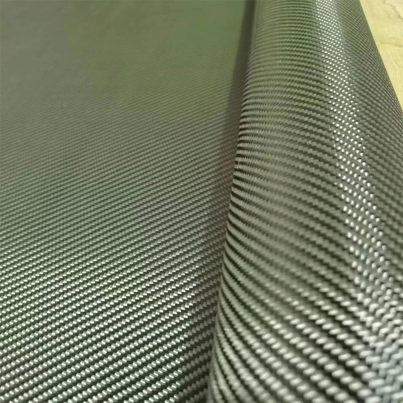 Cherrynight 1PC Kevlar Black Green Twill Jacquard Pattern Parts Modified DIY Surface Decoration 3K Carbon Aramid Fiber Blend Knitted Fabric (Size : 50cmX100cm)