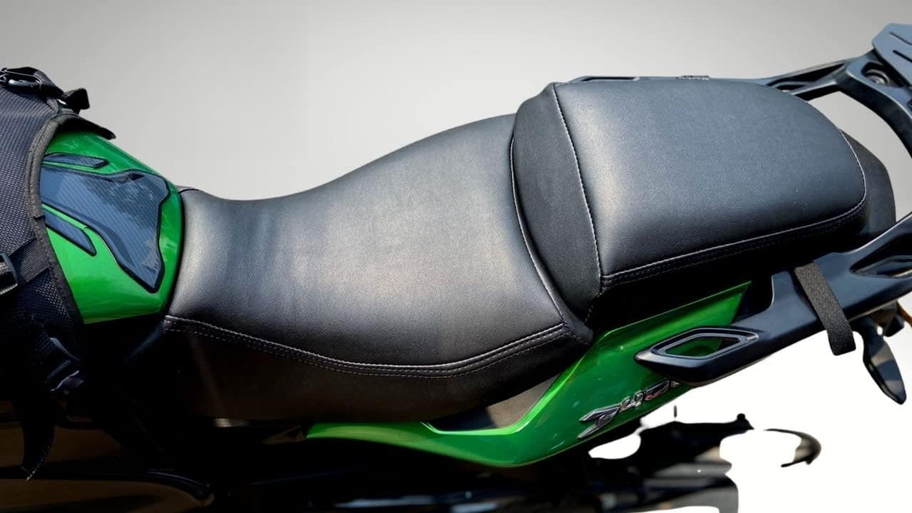 Sahara Seats Compatible with Dominar 400 Added Rubber Seat Cover (Black)-image-47