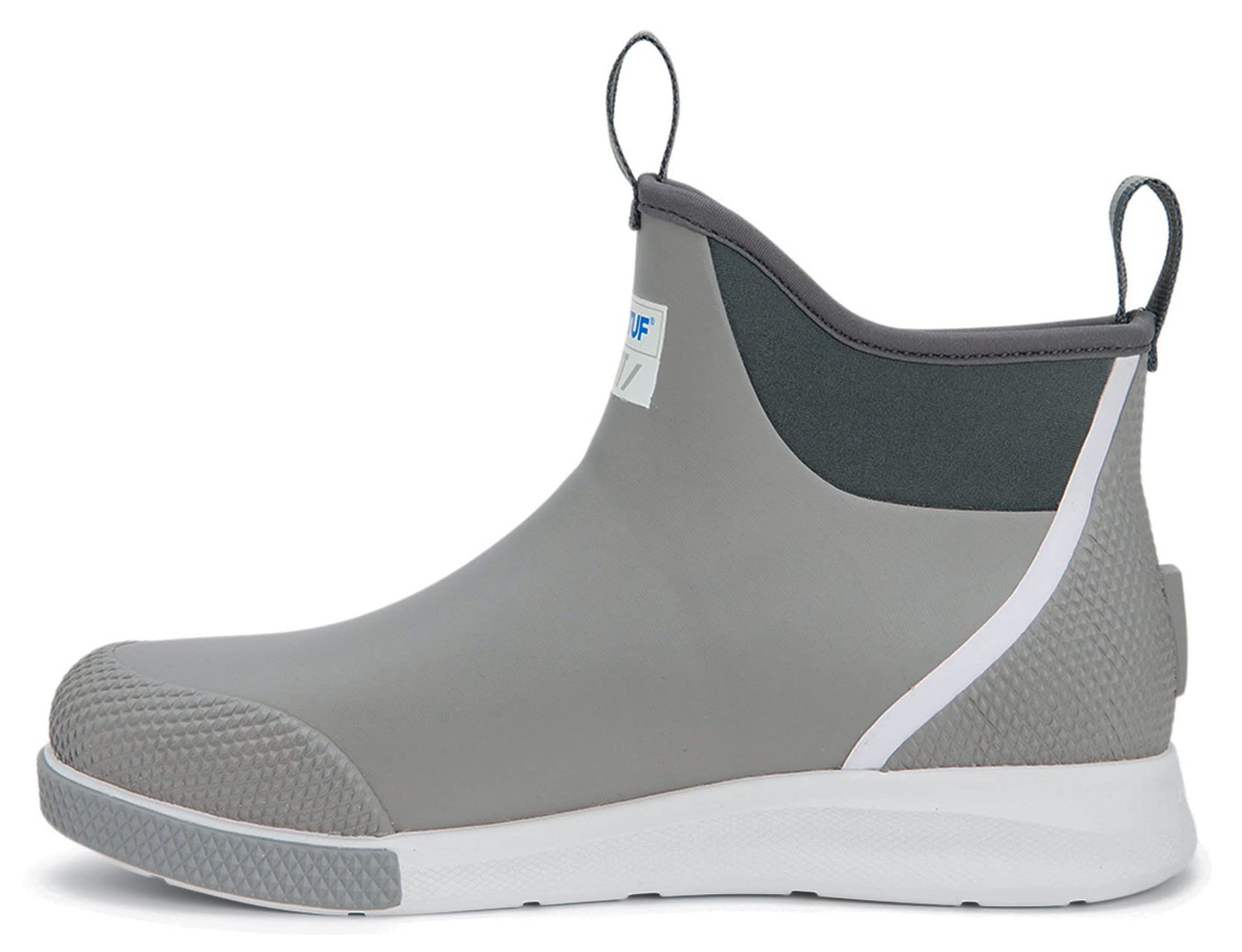 XTRATUF 6” Men’s Ankle Deck Boot Sport - 30% Lighter, 100% Waterproof Rubber Fishing Footwear - Non-Marking, Slip-Resistant Outsole - Moisture-Wicking Liner