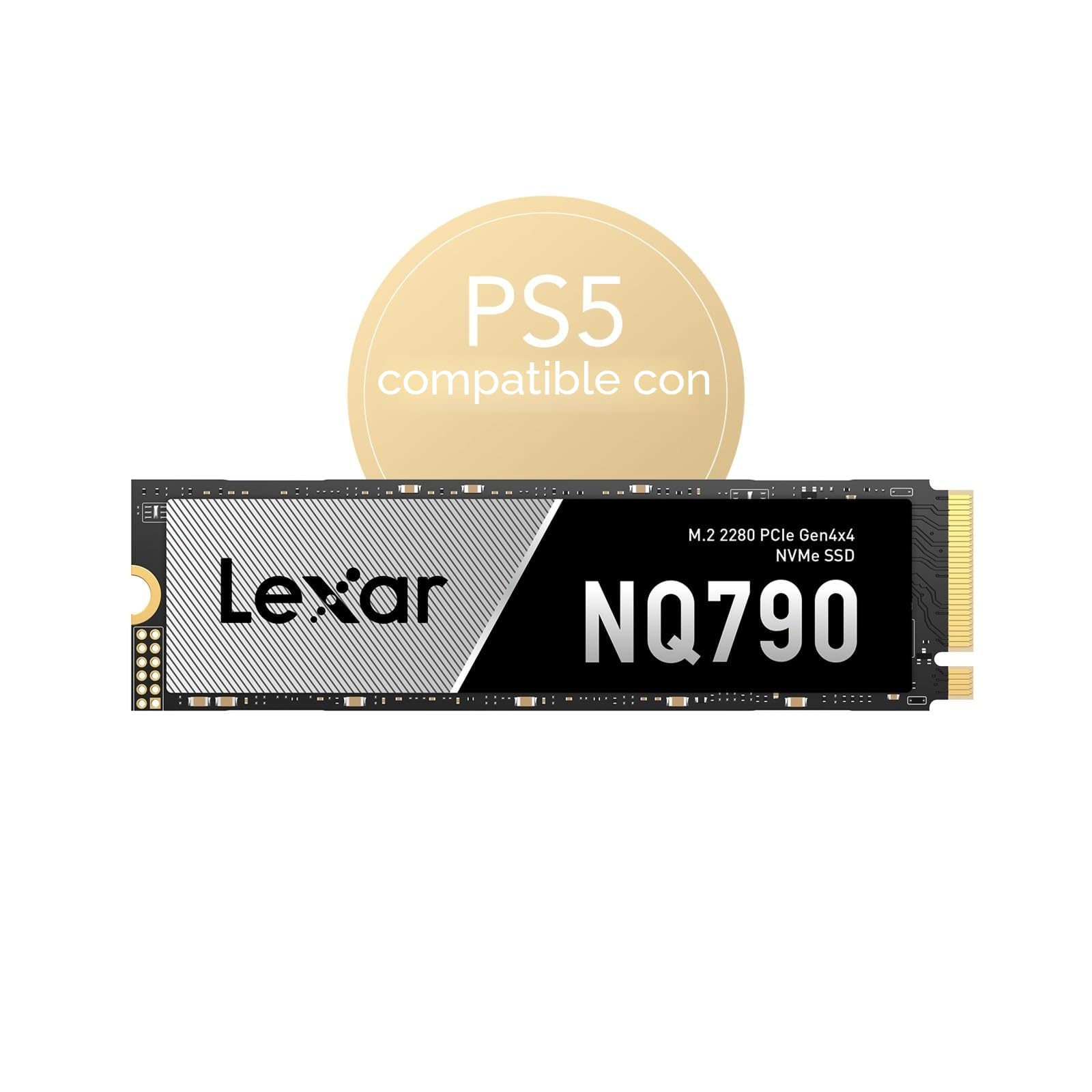 Lexar NQ790 2TB, M.2 2280 PCIe Gen4x4 NVMe 1.4 Internal, Up to 7,000MB/s Read, Up to 5,000MB/s Write, High Performance for Intense Workloads, PS5