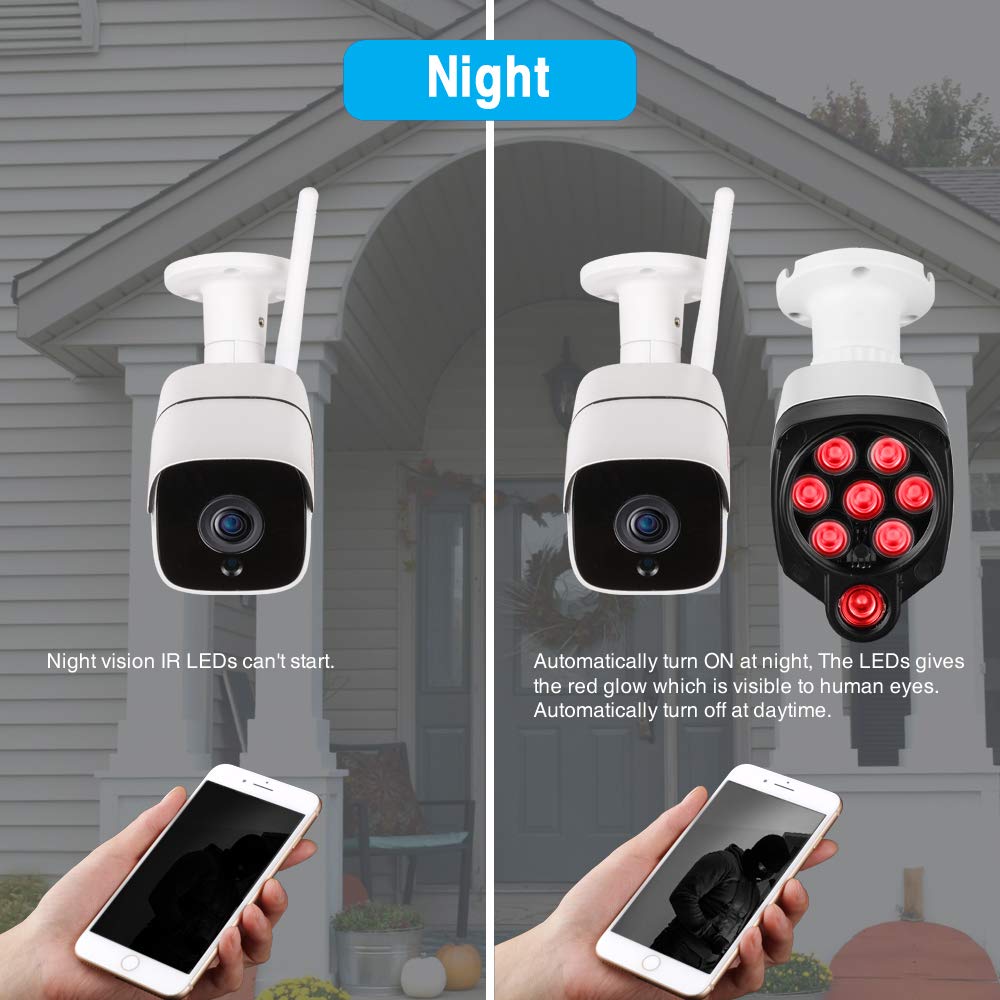 Buy LONNKY LED IR Illuminator Wide Angle 8LEDs 90 Degree 100Ft IR Infrared Flood Light for CCTV