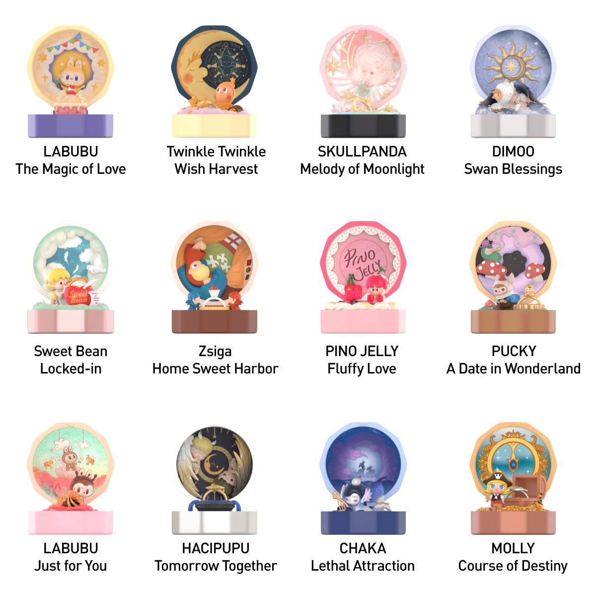 Amazon | POP MART Romantic Ring Box シリーズ4シーンセット 【1