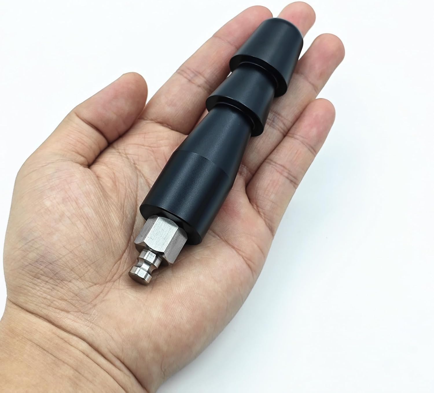 1x Vac U Lock Adapter Fit for 6-Sided Joint Mechines Connector Quick Lock Connector Device Reciprocating Air Machine Attachments Accessories Silver (Black)
