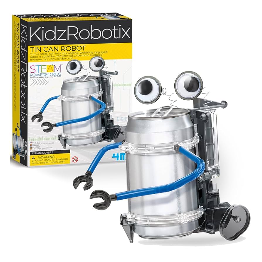 あきかんで作る ロボット工作 Amazon.co.jp: ［4M］空き缶が動く?! STEAM教育 リサイクル
