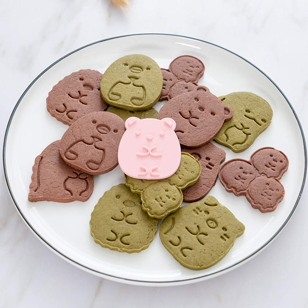 Ausstechformen-Set, 6-teilig, Kinder-Kuchendekoration, 3D-Mini-Cartoon-Tier-Backwerkzeug, Keksausstecher-Set