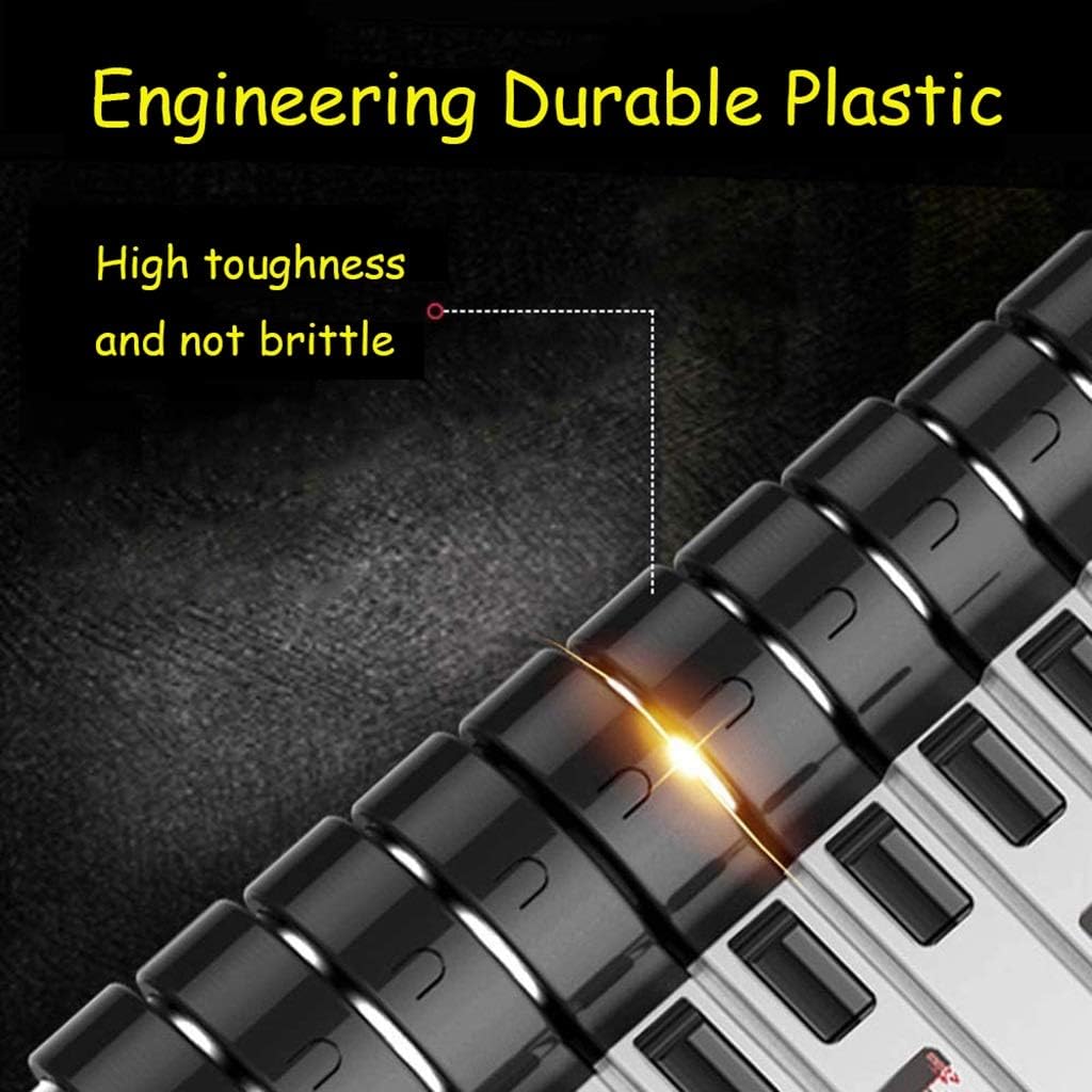 Ladderscopiladder Aluminum Multi-Purpose Extend and Climb Ladder, Aluminum Extension Ladders,for Home Use Roof Rv Outdoor Activities, 330Lb Load Capacity/6.5Ft/2M