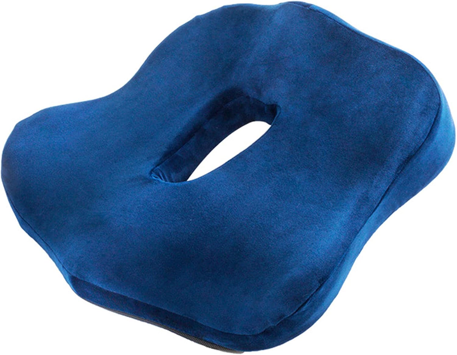 Cojín silla oficina cojin ergonomico Cojines Hemorroides alivia la presión Funda de Malla Lavable -Cojín Hemorroides Ortopédico para Coxis, Almorranas, Dolor Rabadilla, Próstata(Color:Azul profundo)