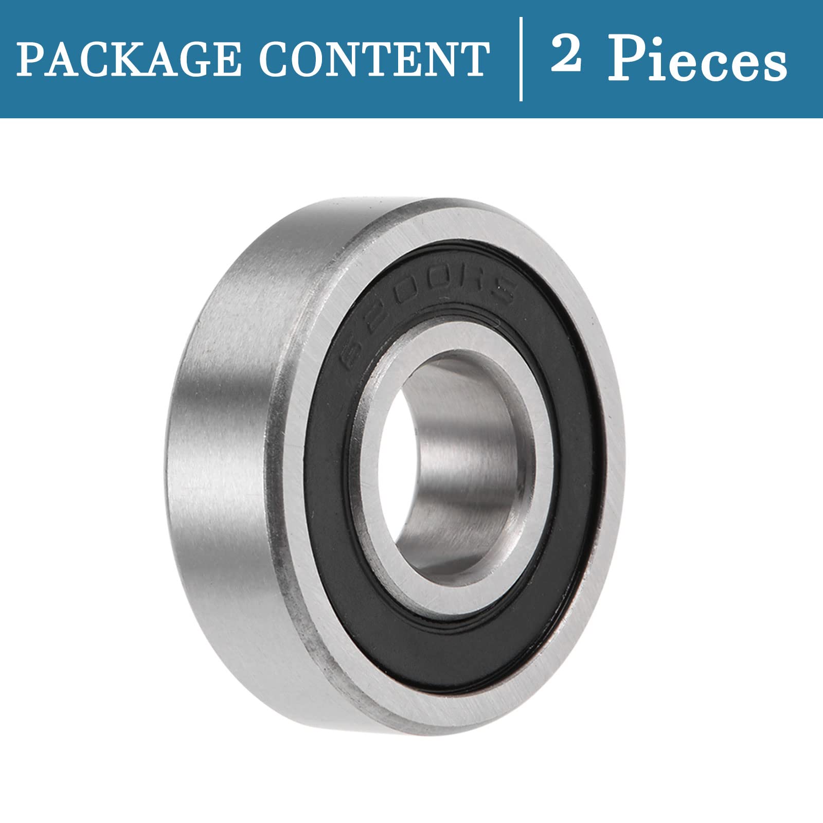 QUARKZMAN Kugellager 6200/12-2RS – 12x30x9 Mm, 2  Produktbild-Vorschau 2