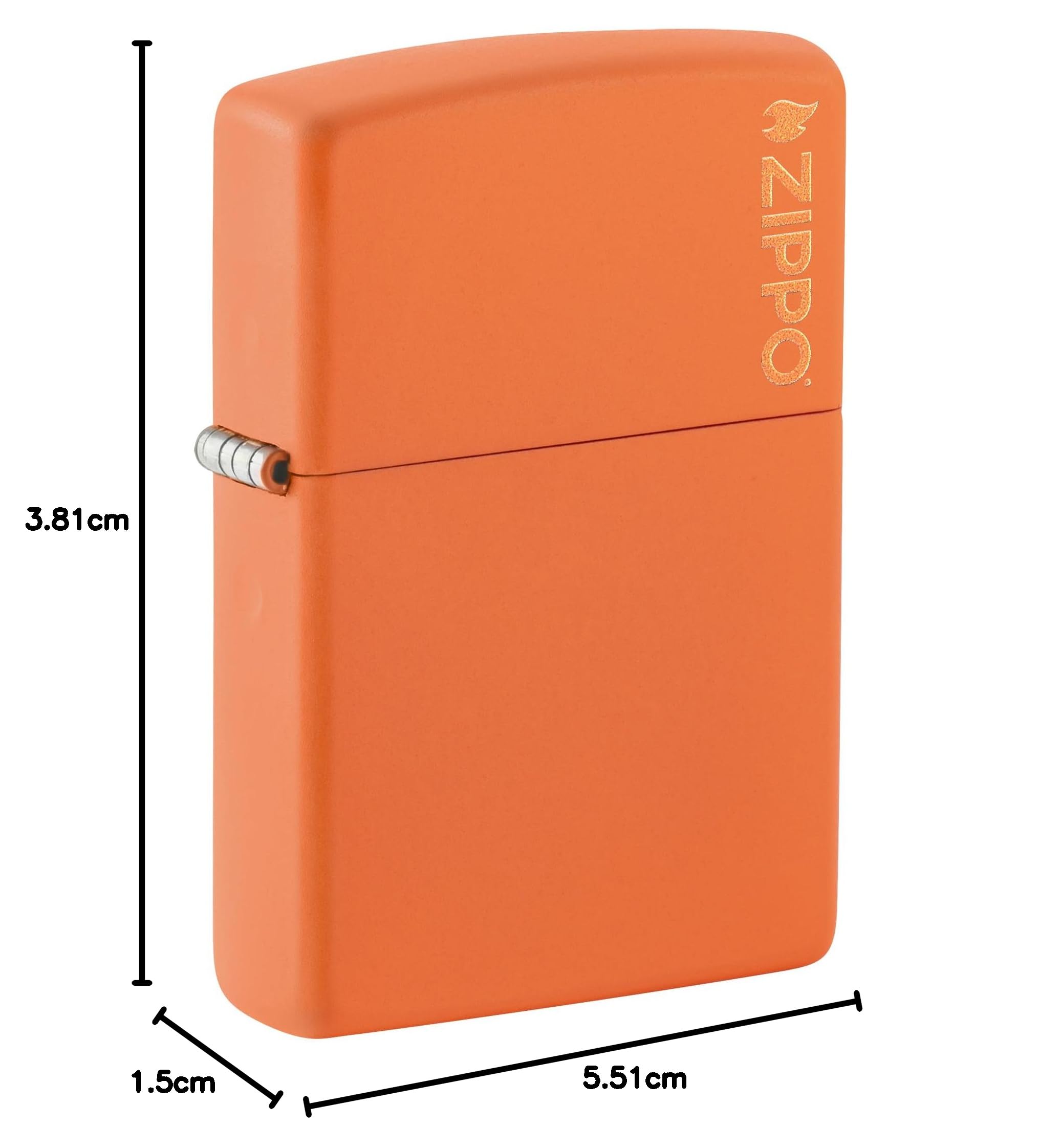 Zippo 60001165 Feuerzeug, Messing Benzinfeuerzeug, Ottone Spazzolato, 1 x 3,5 x 5,5 cm