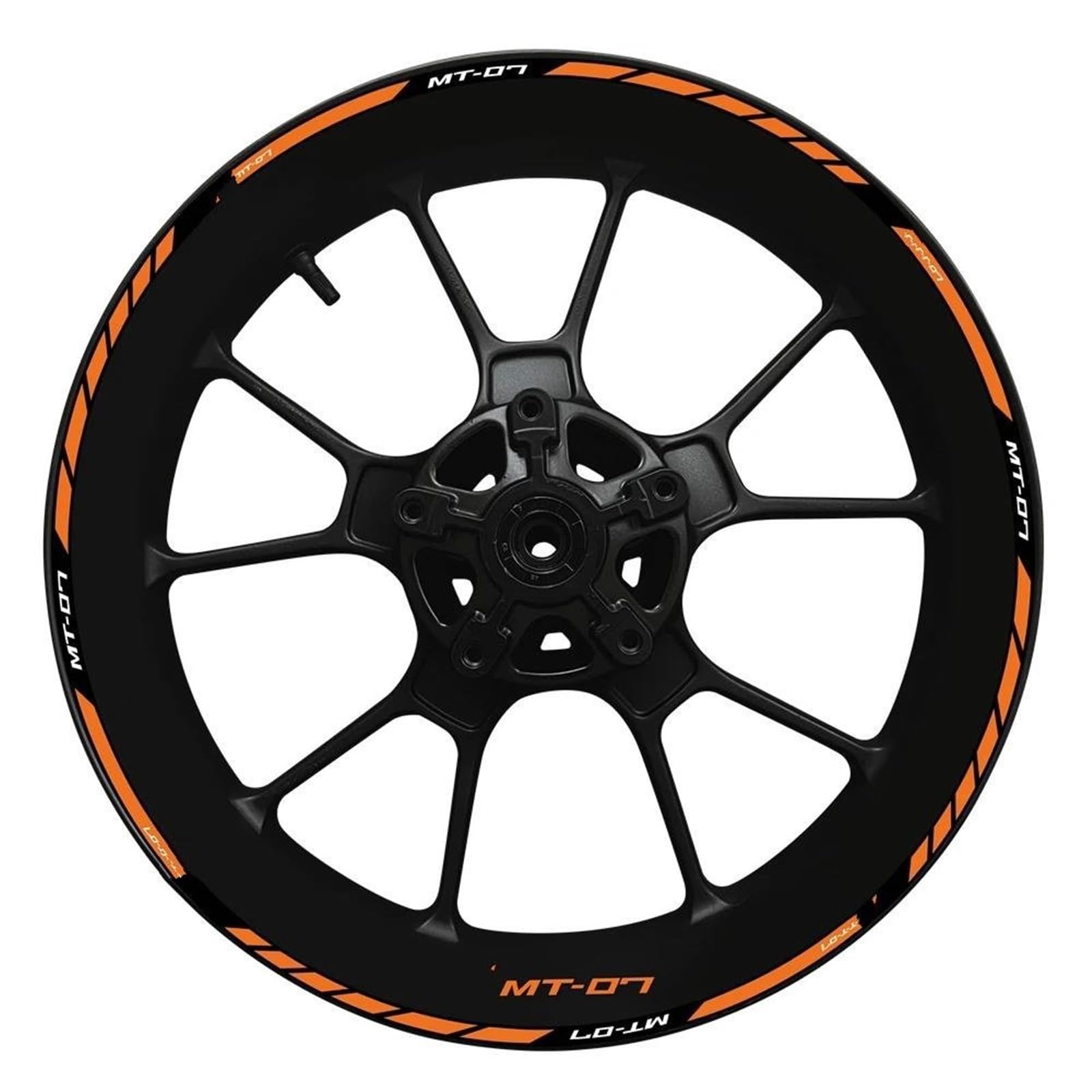 Wheel Hub Decal MT07 Set MT 07 Inner and Outer Rim Sticker 2022 for Yamaha MT-07(Color8)