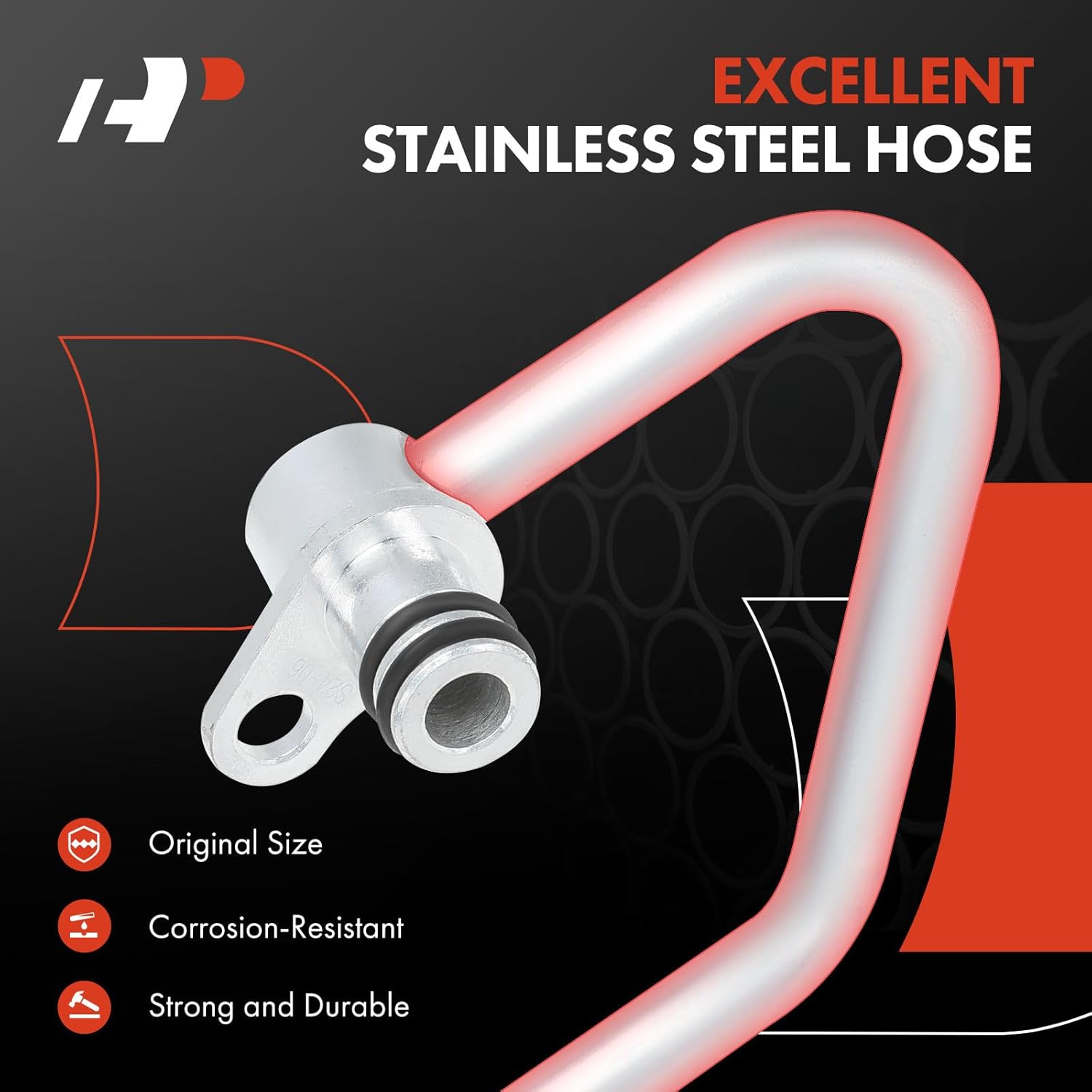 A-Premium Turbocharger Coolant Line Return Compatible with Mercedes-Benz E550, E63 AMG S, GL63 AMG, GLE63 AMG S, GLS63 AMG, S550, S63 AMG, SL550, SL63 AMG, CLS550, CLS63 AMG S, ML63 AMG, Left