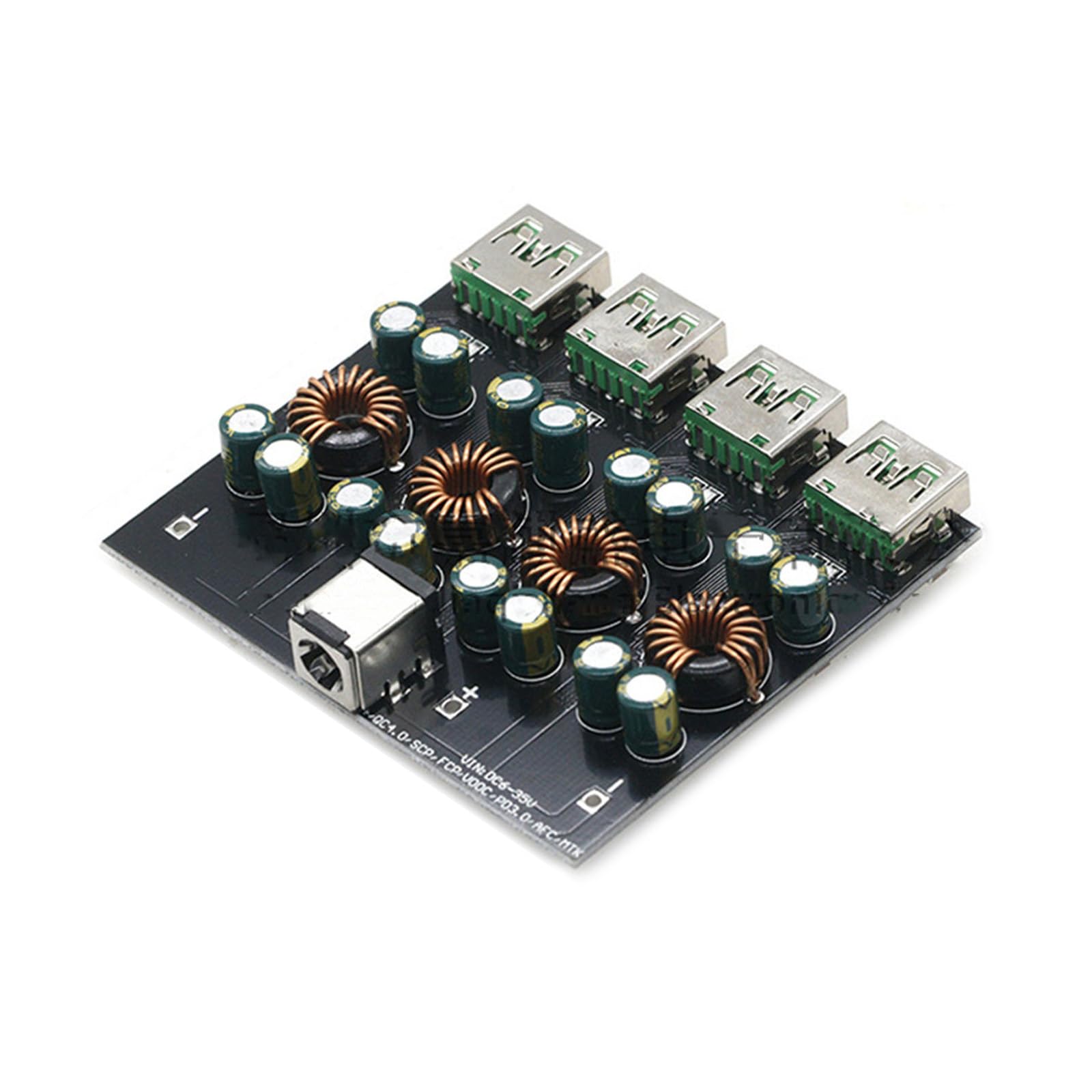 Multi-device fast charging module with intelligent chipset ensures the mobile phone charging station over-current protection and efficiency