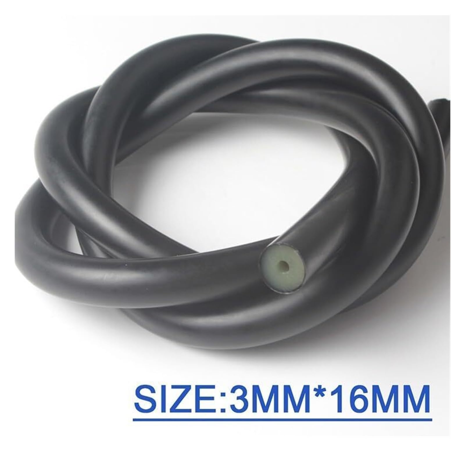 Gummischlauch, flexibler Gummi, Latexschlauch, Schlinge, Gummischlauch, 100 cm, 10 mm-16 mm, Puffer, schwarzer Gummi, elastischer Abfluss, elastisch(3x16mm 1meter)