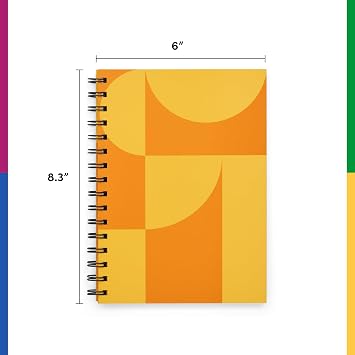 POKETO Essential Spiral Bound Lined Notebook- Citrus