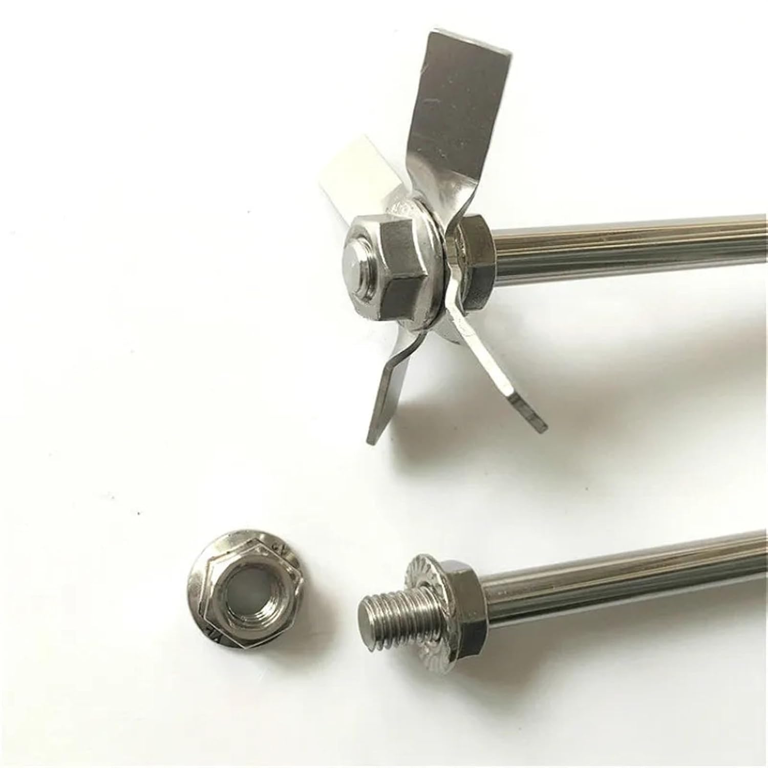 Stirring Blade Stir Rod Flange Nut for Mixer Impeller Stainless Steel Stirrer Paddle Lab Stirrer Blade Diameter 4-16 Mm Length 100-600 Mm 1 Pcs(Dia 12mm Length 50cm)
