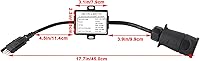 Vista 4 de Keenso Conector de enchufe de remolque, convertidor de luz del conector de remolque EE.UU. 4 Pin a EUR 7 Pin Adaptador Stop Brake Separating