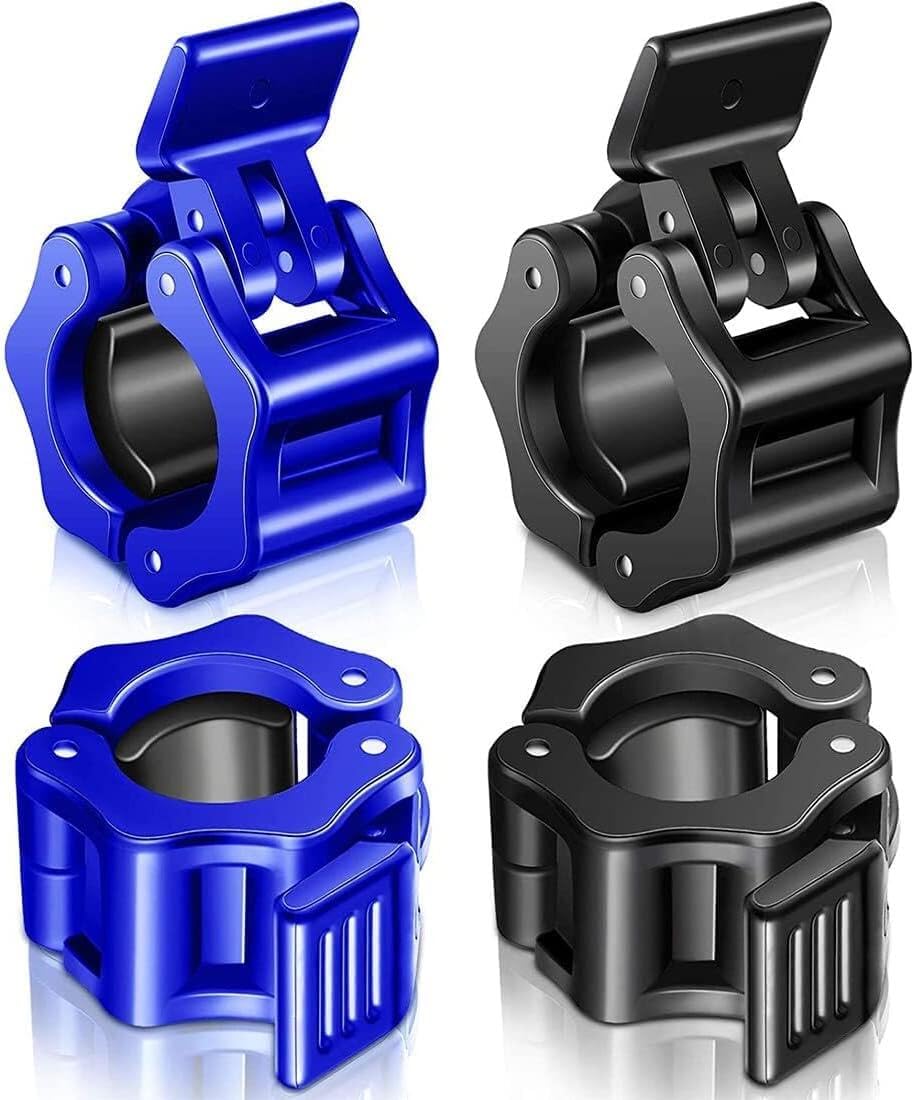 4 Collari Per Bilanciere Da 1 Pollice - Pinze Antiscivolo Rosse Per Sollevamento Pesi - Foto 4