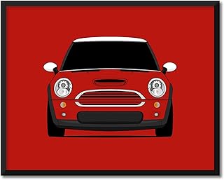 CUSTOMIZABLE COLOR: Mini Cooper S R53 (2000-2006) 1st Generation Inspired Poster Print Wall Art Decor Handmade (R50 R52) (Unframed)