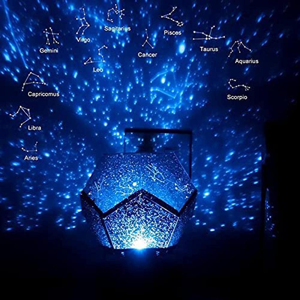 Proyector de galaxia LED Luz de noche estrellada Proyector de luz LED Luz de noche de cielo estrellado USB Luz de atmósfera de cielo estrellado Proyector de luz de noche de cielo estrellado con estrel