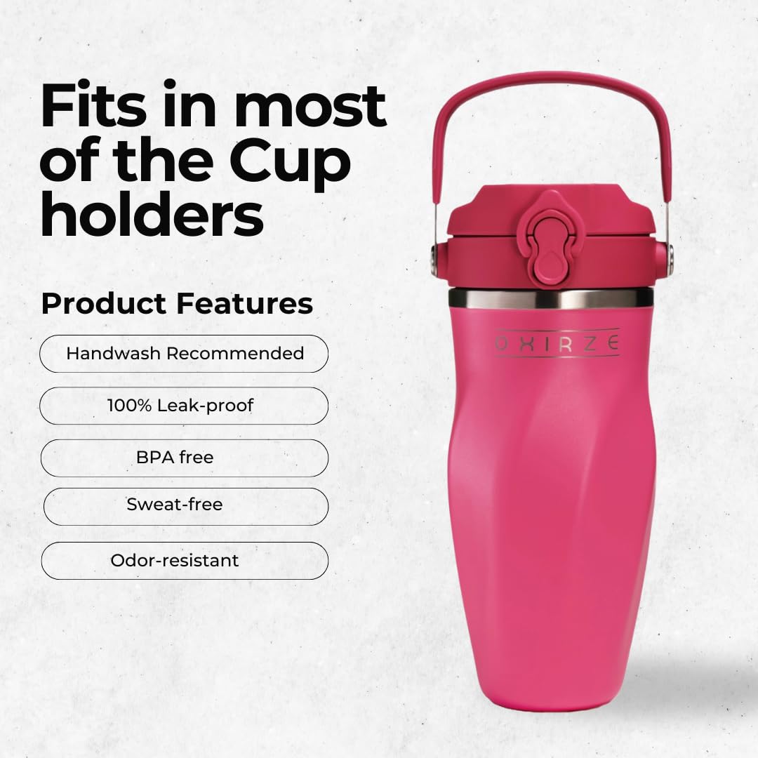 Shaker-Flasche für Proteinmischungen - Doppelwandiger Edelstahl, für Shakes, Wasser, Smoothies, Cocktails - auslaufsicher, 737.1 g, kupferisolierter Mixbecher, BPA-frei, kein Mixwerkzeug nötig