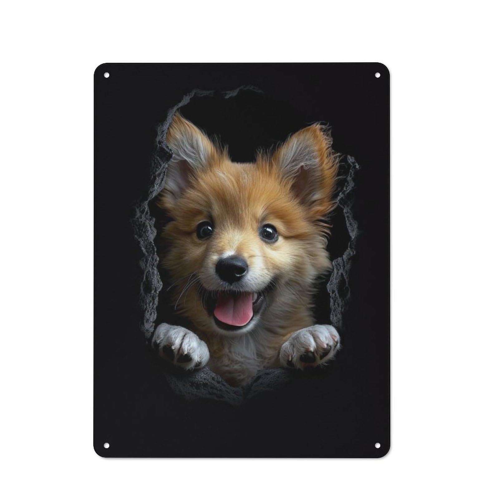 Icelandic Sheepdog Metal Sign 40x30cm, Vintage Bar Wall Plaque for Diner, Restaurant, Shed Or Kitchen