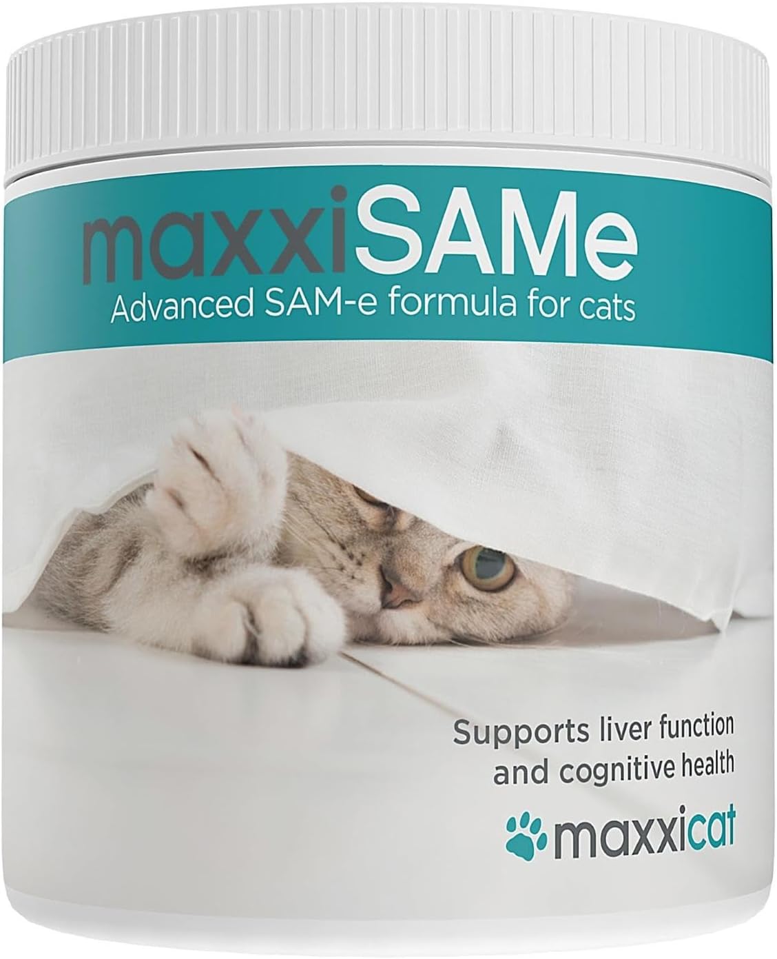 maxxipaws maxxiSAMe Advanced SAM-e Powder Supplement - Liver, Cognitive & Joint Support for Cats, 3.2oz