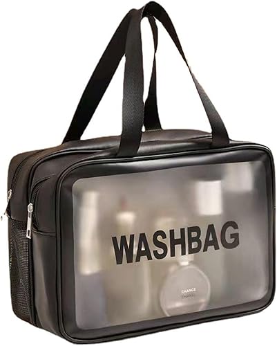 Miniatura 1 de Himdenk Neceser de viaje, bolsa de maquillaje transparente, bolsa de cosméticos, bolsa de maquillaje de viaje, bolsa de maquillaje translúcida