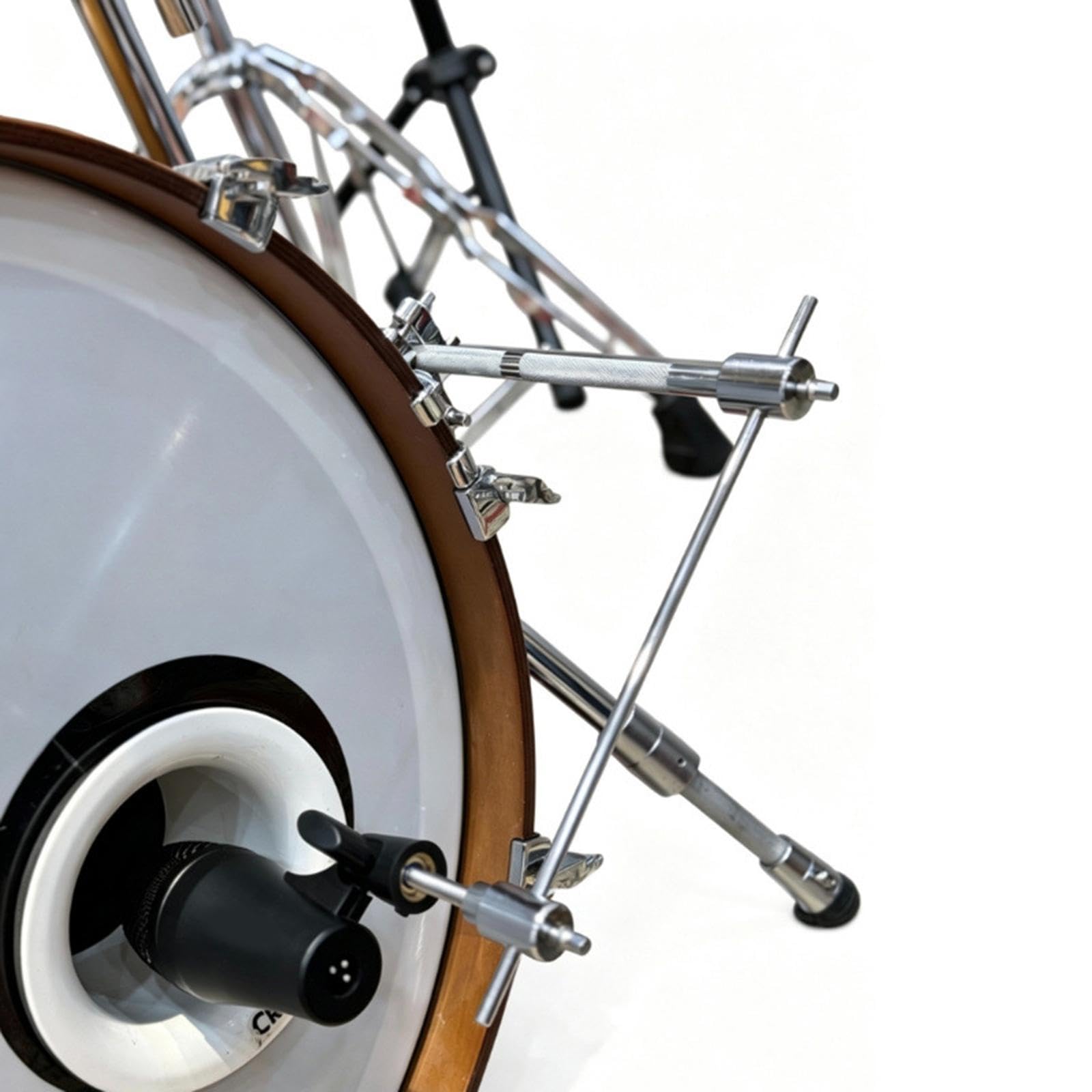Clip para Micrófono de Bombo, Abrazadera Antivibración, Accesorio para Micrófono de Batería, Instrumento de Percusión, Soporte Metálico Ajustable, Sin