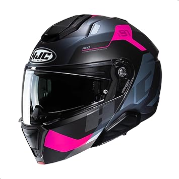 HJC i91 Carst Modular Motorcycle Helmet with HJ-33 Pinlock Shield, DOT Approved MC8SF, Small