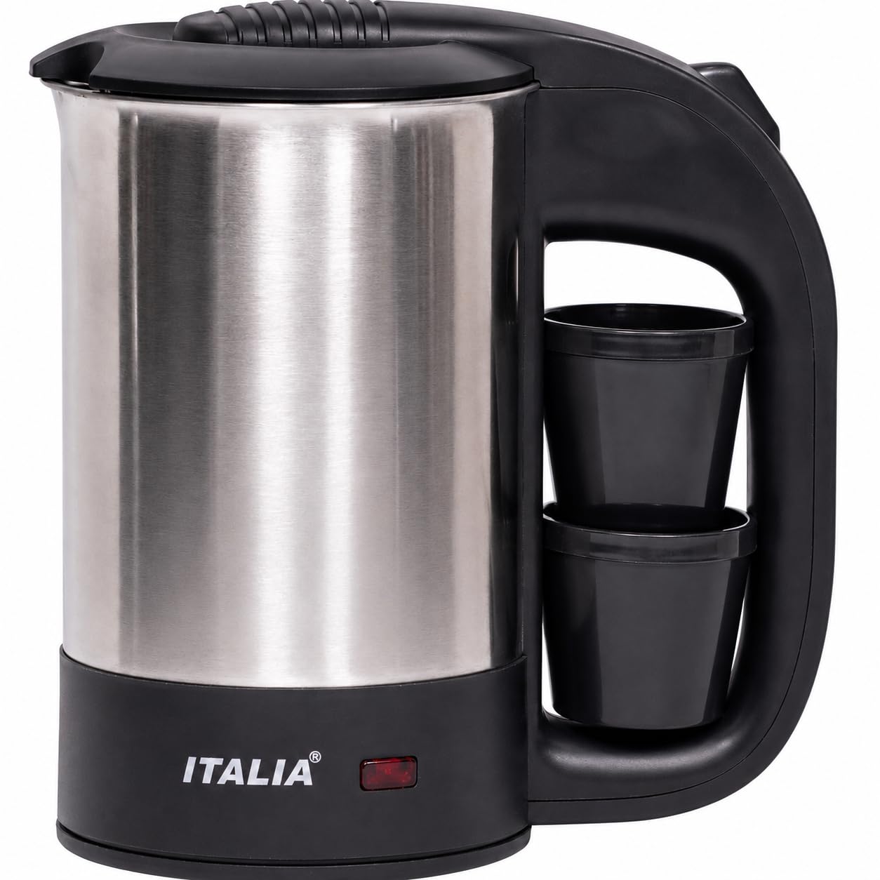 ITALIA 1000W Electric Travel Kettle (0.5 Litre) with 2 Cups | Stainless Steel Body, Auto Shut-Off | Portable Water Boiler for Tea, Coffee-image-24