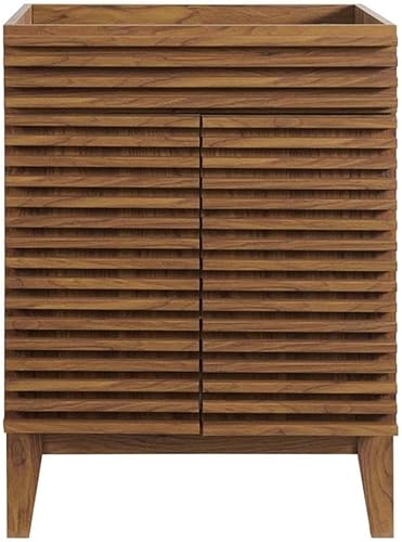 Miniatura 4 de Modway Render 23.5" tocador de baño en nogal (lavabo no incluido)