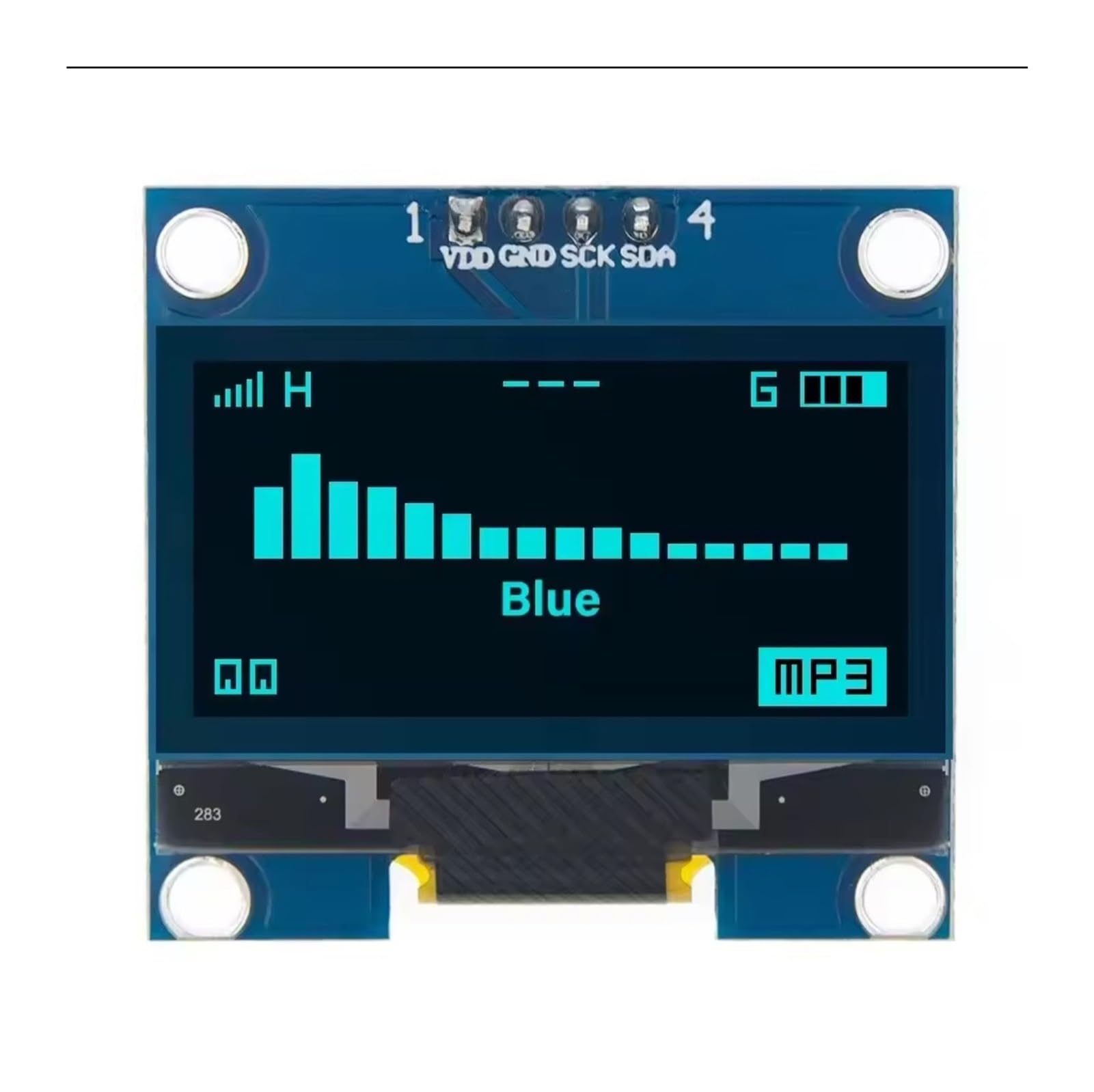Módulo de pantalla OLED de 1,3", 128x64 I2C SH1106 blanco/azul