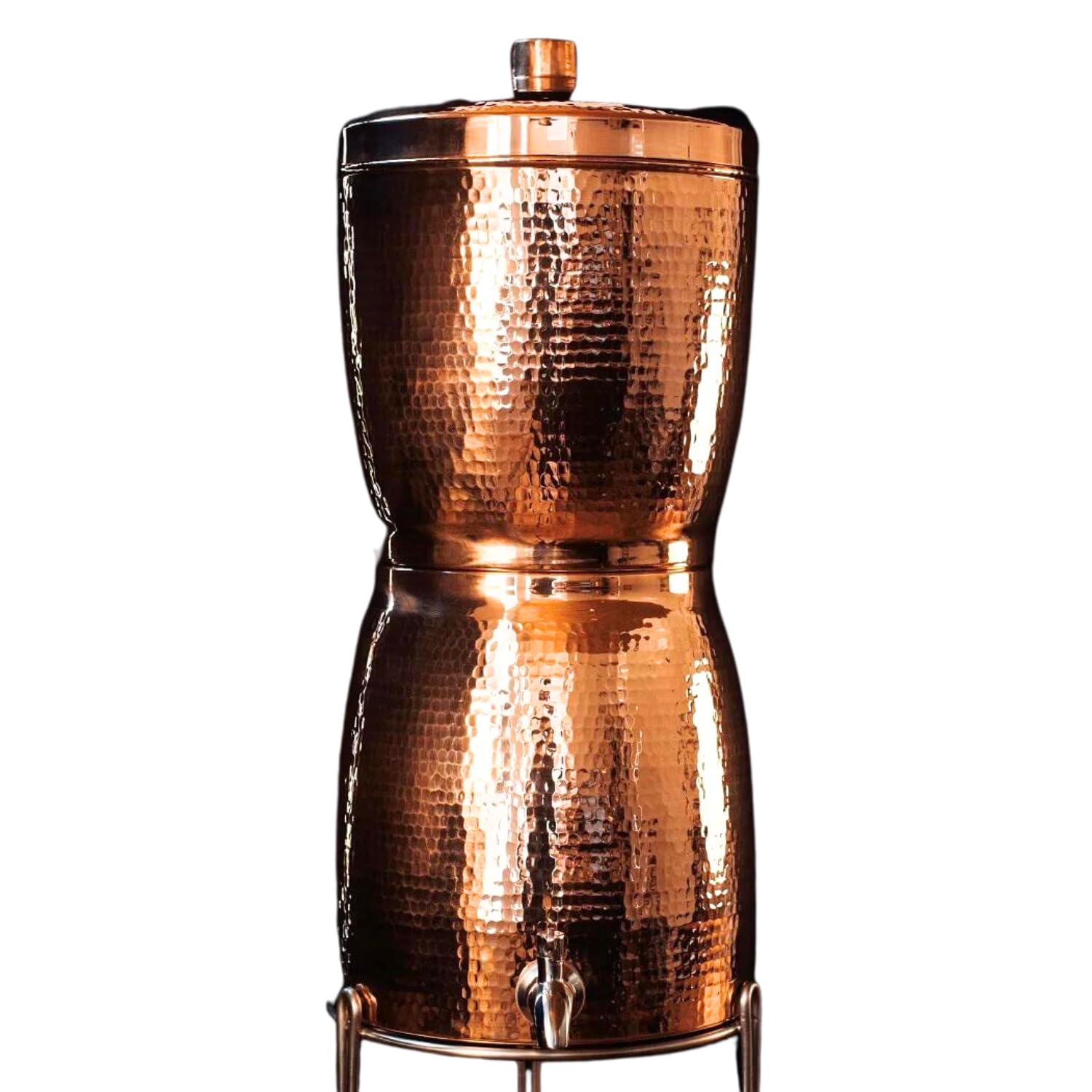 Sertodo Copper Water Filter System, 2-Gallon Capacity, Hand Hammered 100% Pure Copper (Stand Sold Separately)